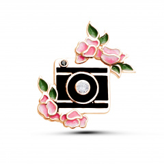 Брошь "Фотоаппарат Инста"