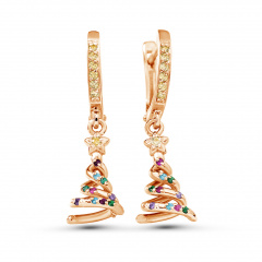 Серьги "Новогодняя Ёлочка №2"