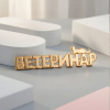 Брошь "Ветеринар №3" позолота