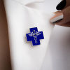 Брошь "Крест медицины"