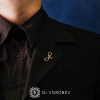 Брошь "Фонендоскоп  №1" Au 585