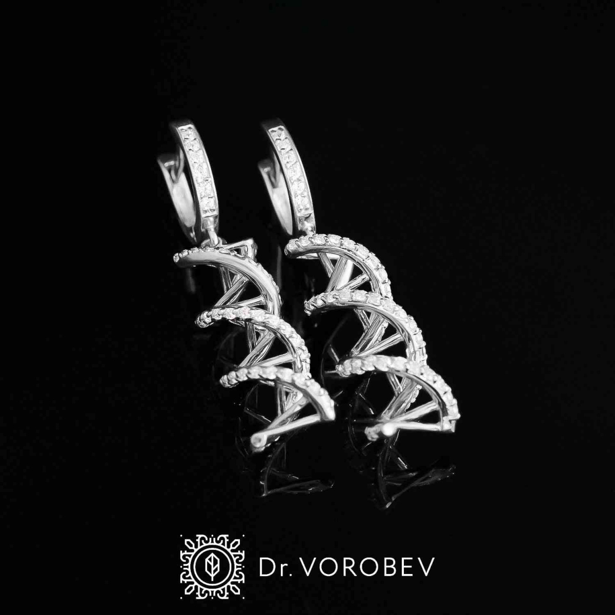 Серьги "ДНК  №2"